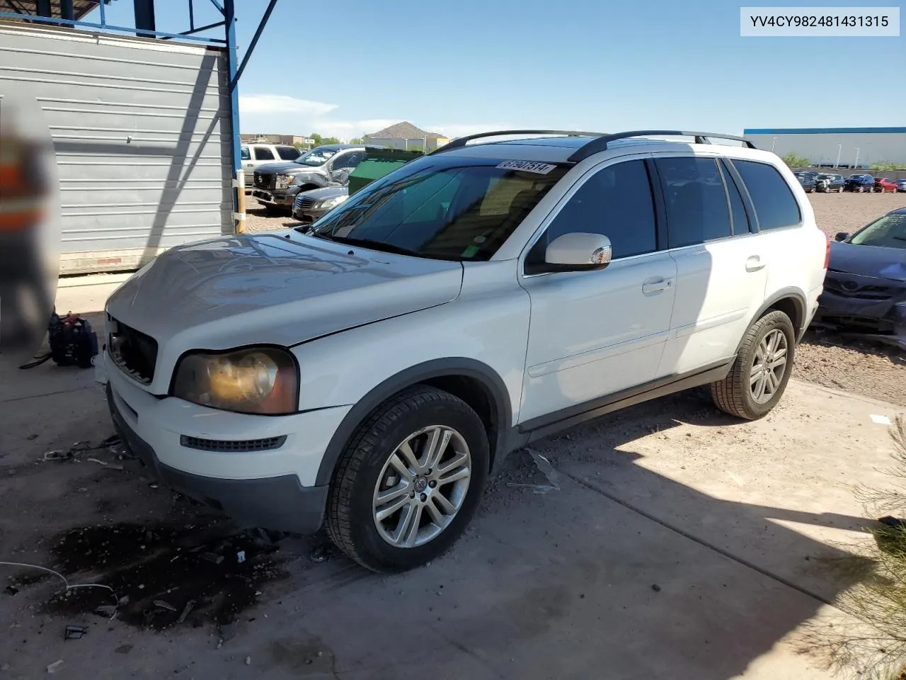 2008 Volvo Xc90 3.2 VIN: YV4CY982481431315 Lot: 67907514