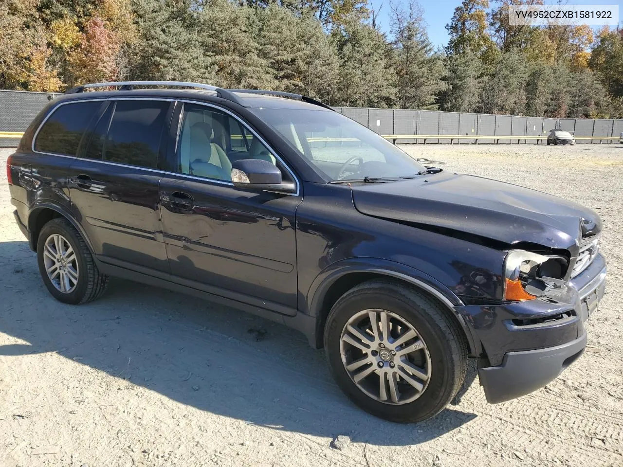 2011 Volvo Xc90 3.2 VIN: YV4952CZXB1581922 Lot: 77253864