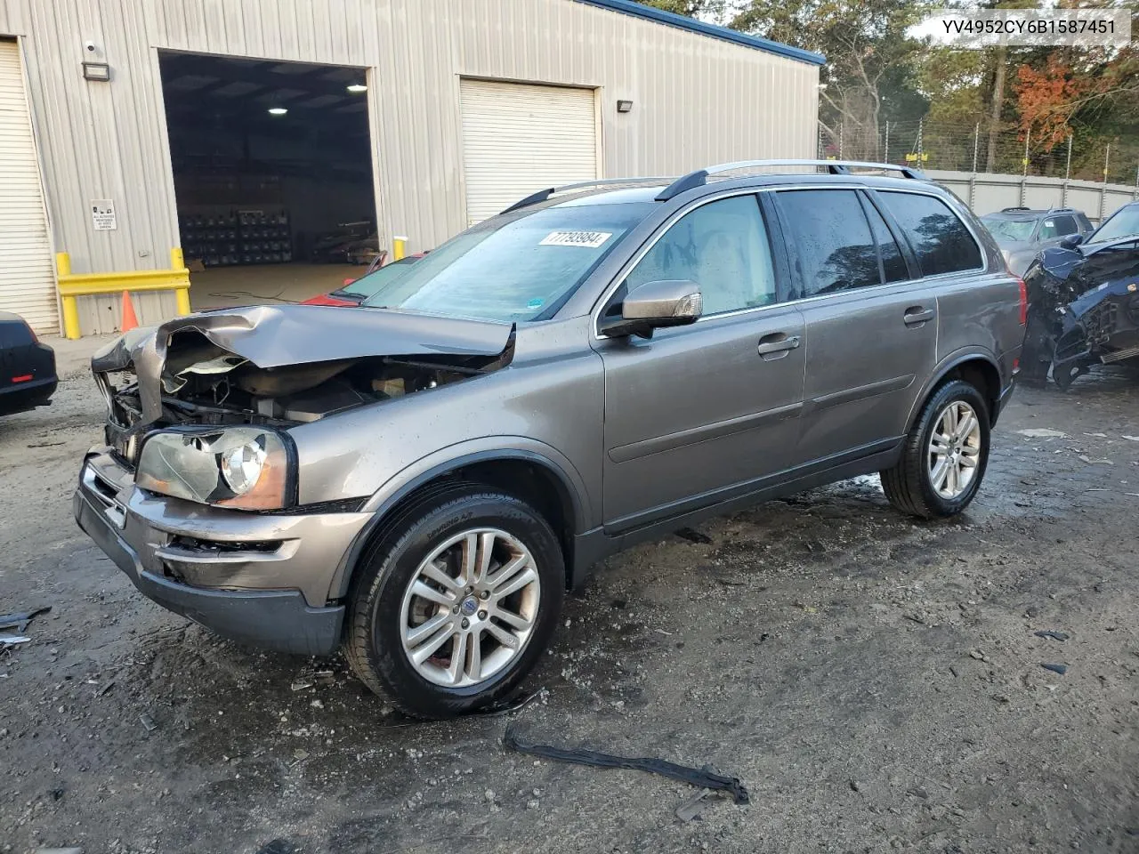 2011 Volvo Xc90 3.2 VIN: YV4952CY6B1587451 Lot: 77793984