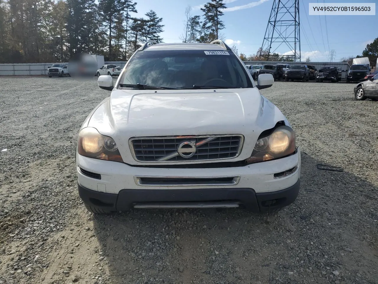 2011 Volvo Xc90 3.2 VIN: YV4952CY0B1596503 Lot: 79831114