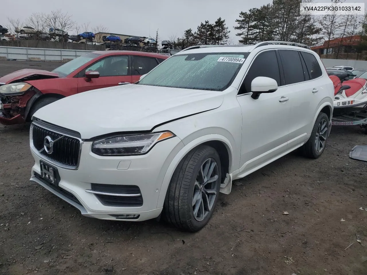 YV4A22PK3G1033142 2016 Volvo Xc90 T6