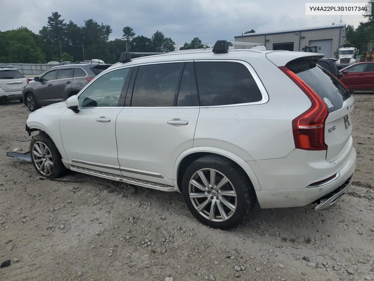 2016 Volvo Xc90 T6 VIN: YV4A22PL3G1017340 Lot: 58827164