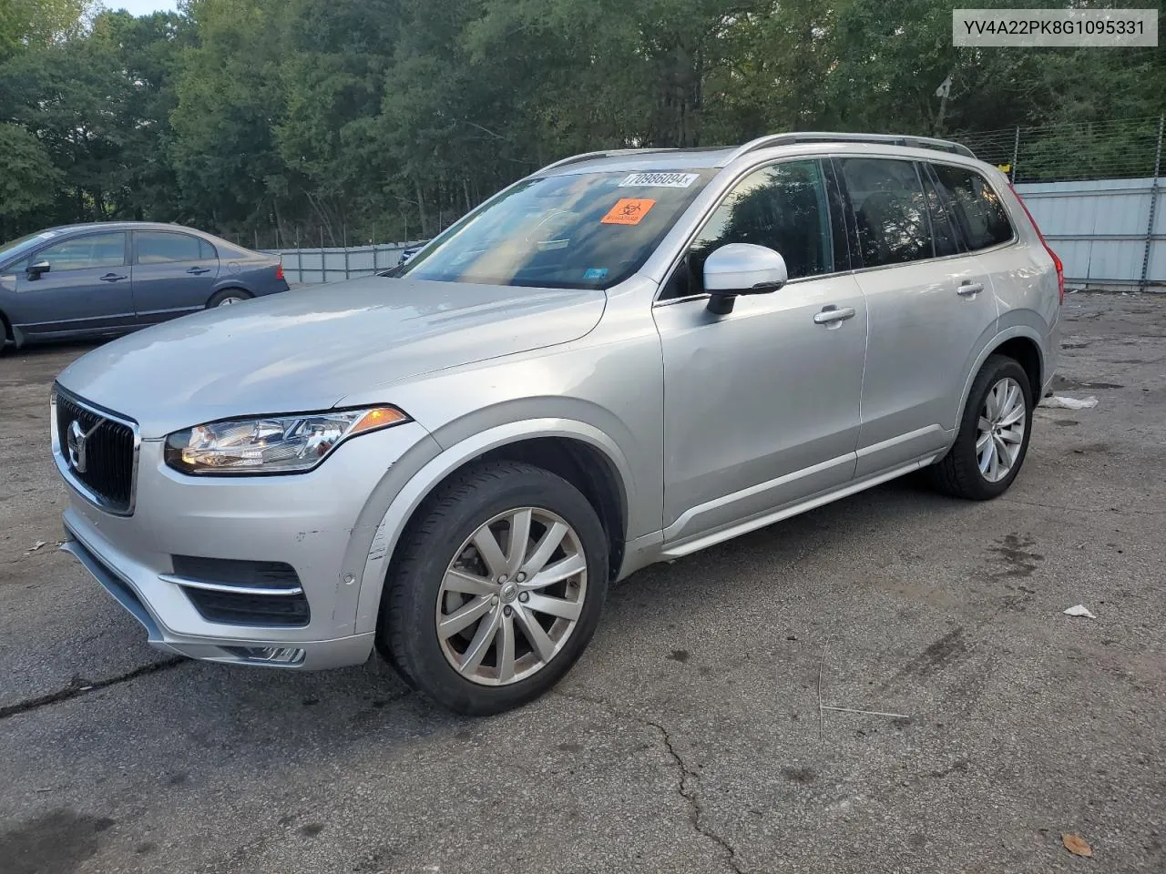 2016 Volvo Xc90 T6 VIN: YV4A22PK8G1095331 Lot: 70986094