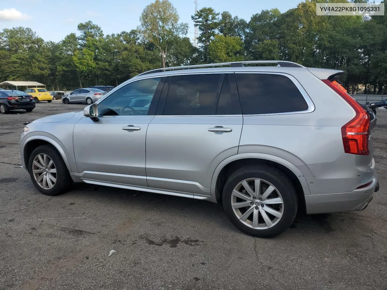 2016 Volvo Xc90 T6 VIN: YV4A22PK8G1095331 Lot: 70986094