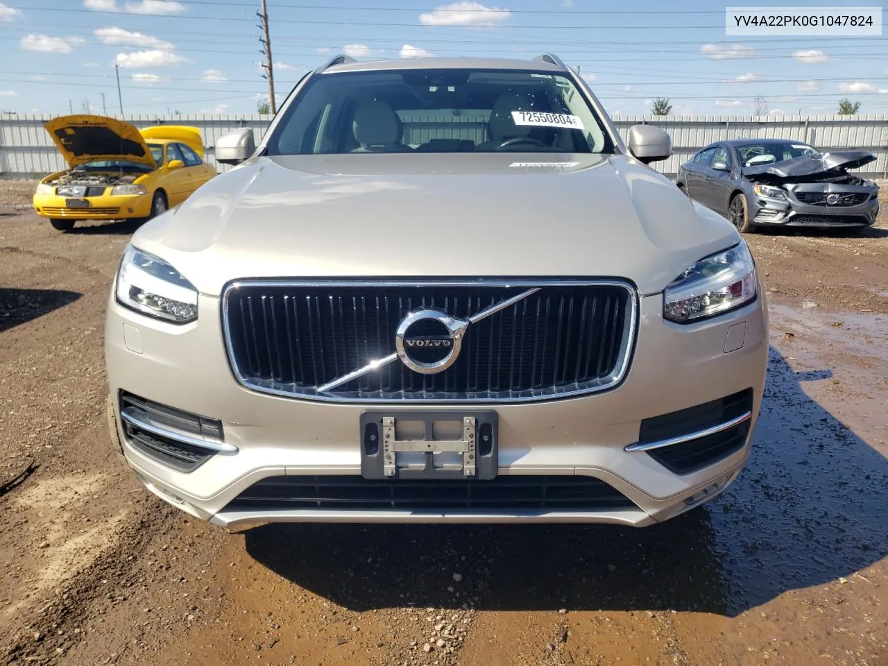 2016 Volvo Xc90 T6 VIN: YV4A22PK0G1047824 Lot: 72550804