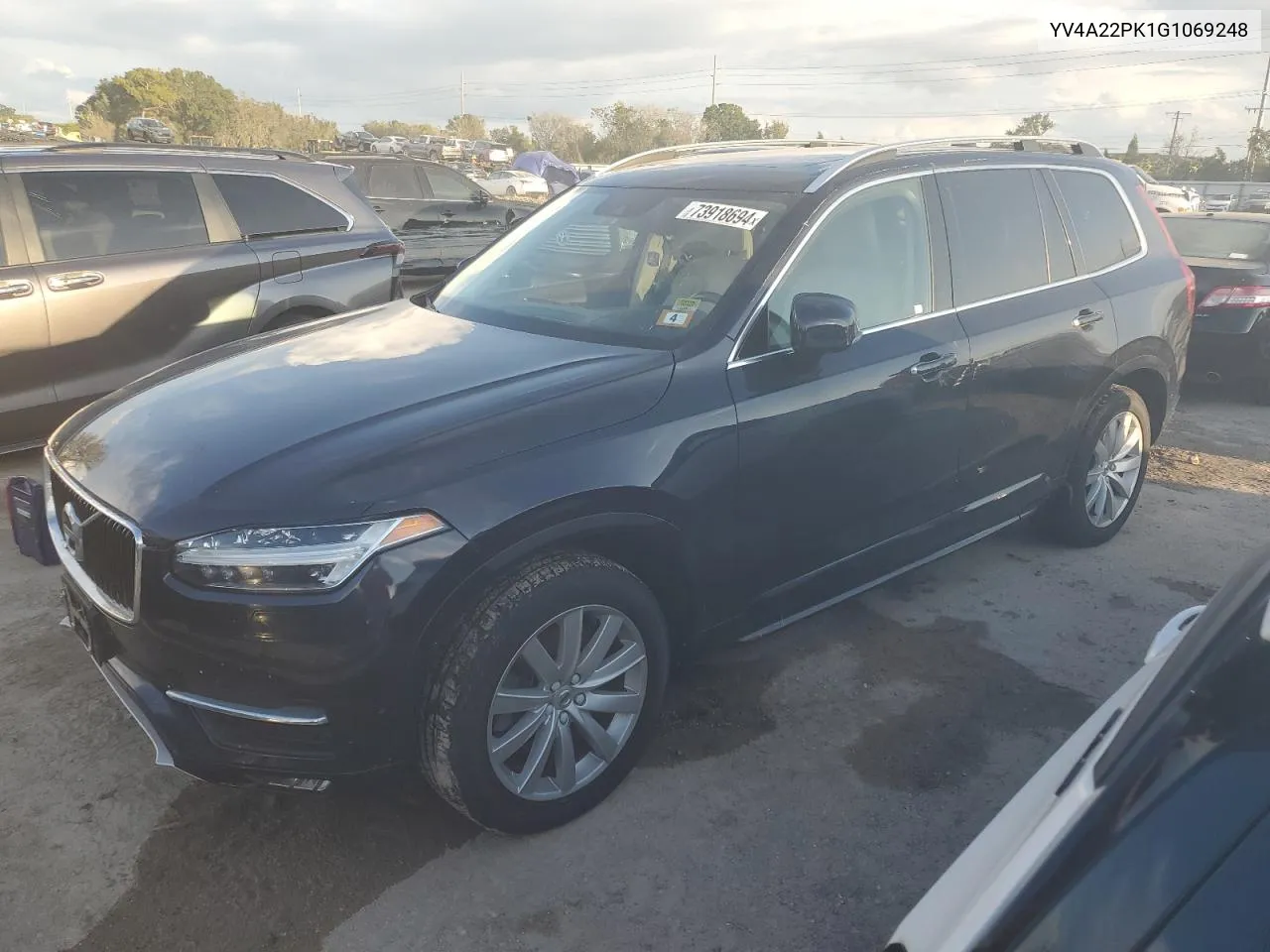 2016 Volvo Xc90 T6 VIN: YV4A22PK1G1069248 Lot: 73918694