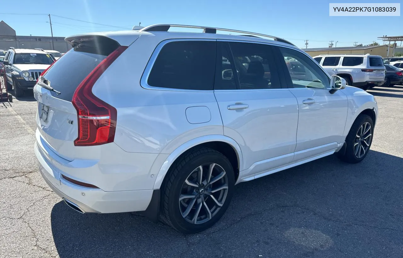 2016 Volvo Xc90 T6 VIN: YV4A22PK7G1083039 Lot: 76766984