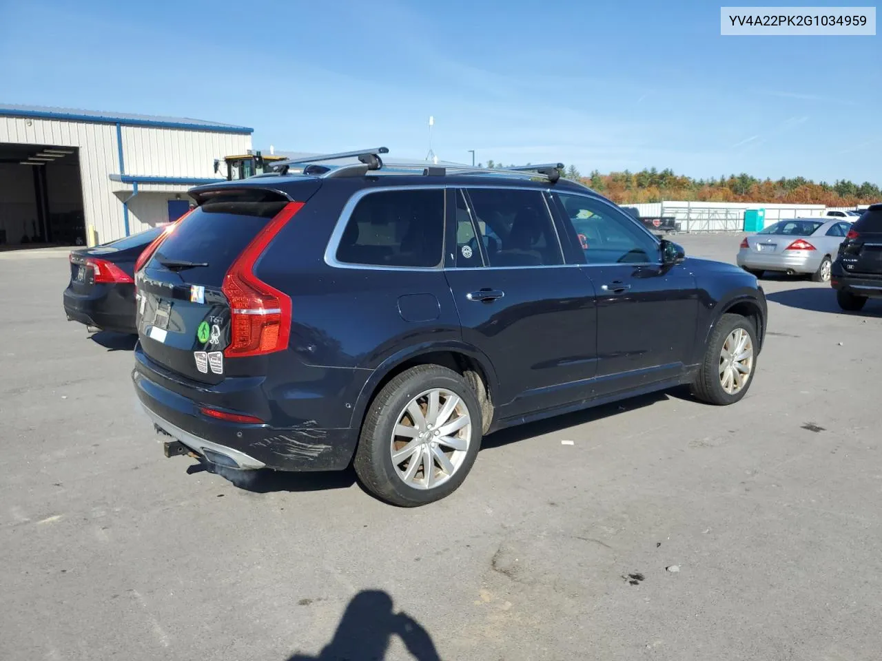 2016 Volvo Xc90 T6 VIN: YV4A22PK2G1034959 Lot: 76926144