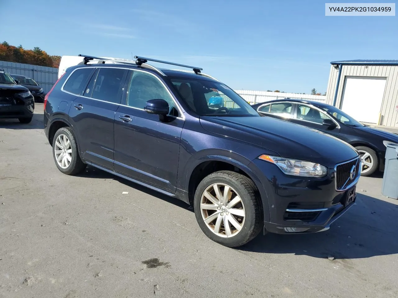 2016 Volvo Xc90 T6 VIN: YV4A22PK2G1034959 Lot: 76926144