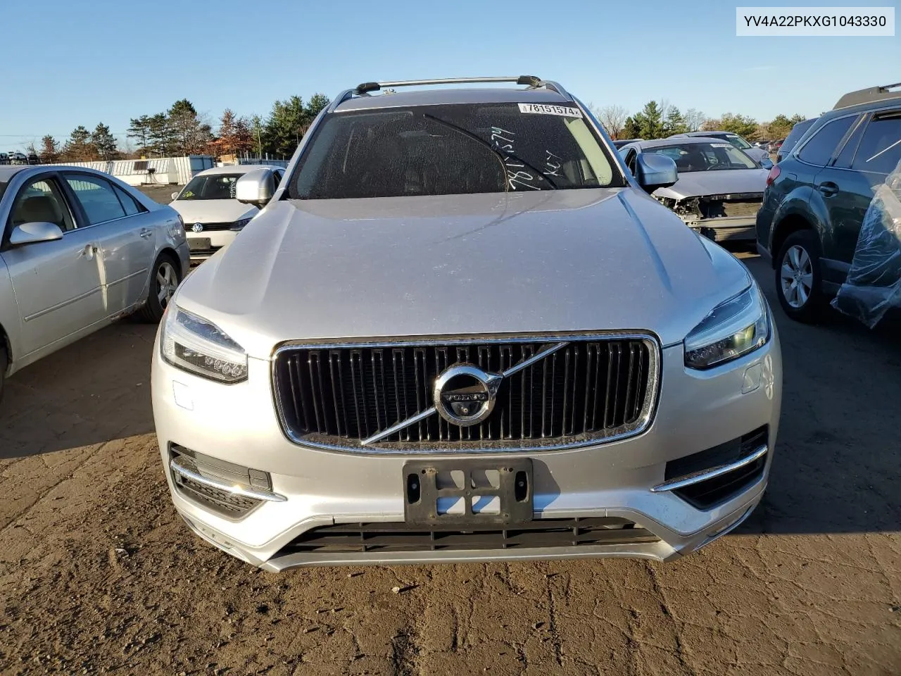 2016 Volvo Xc90 T6 VIN: YV4A22PKXG1043330 Lot: 78151574