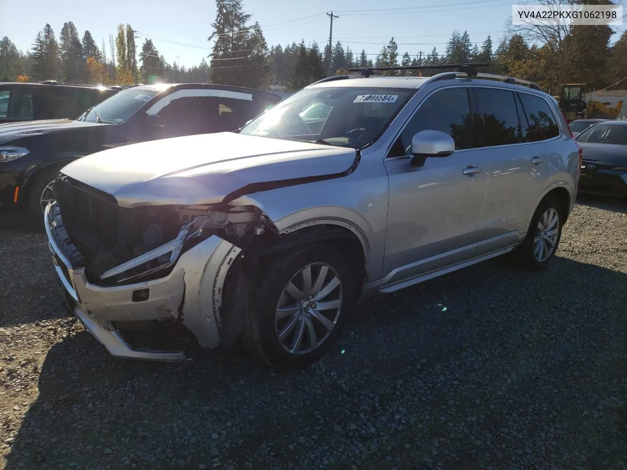 2016 Volvo Xc90 T6 VIN: YV4A22PKXG1062198 Lot: 78886584