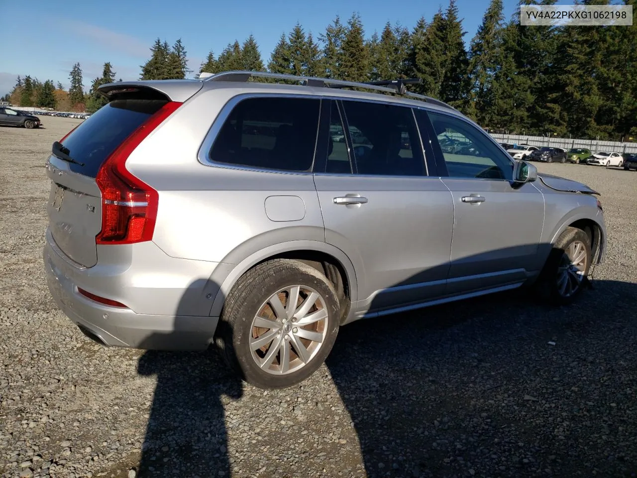 2016 Volvo Xc90 T6 VIN: YV4A22PKXG1062198 Lot: 78886584