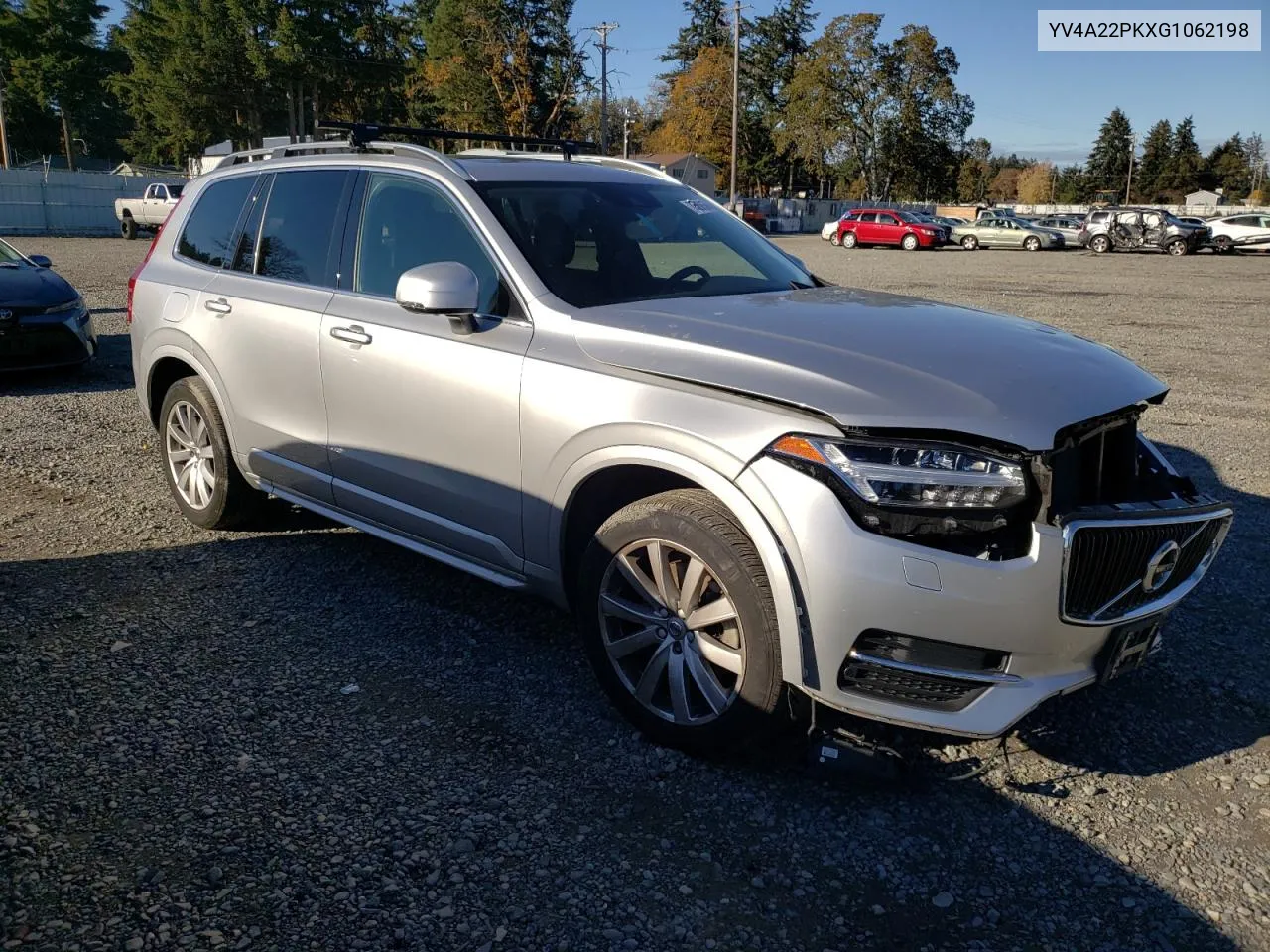 2016 Volvo Xc90 T6 VIN: YV4A22PKXG1062198 Lot: 78886584