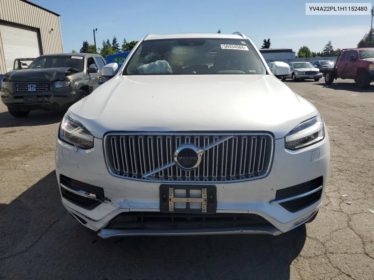 2017 Volvo Xc90 T6 VIN: YV4A22PL1H1152480 Lot: 56934584