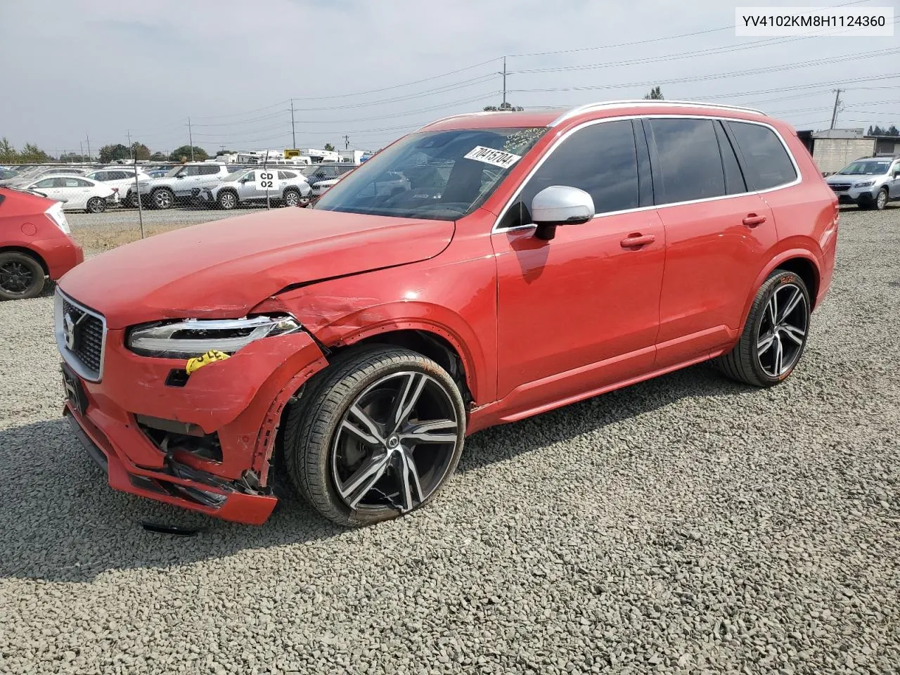 2017 Volvo Xc90 T5 VIN: YV4102KM8H1124360 Lot: 70415704