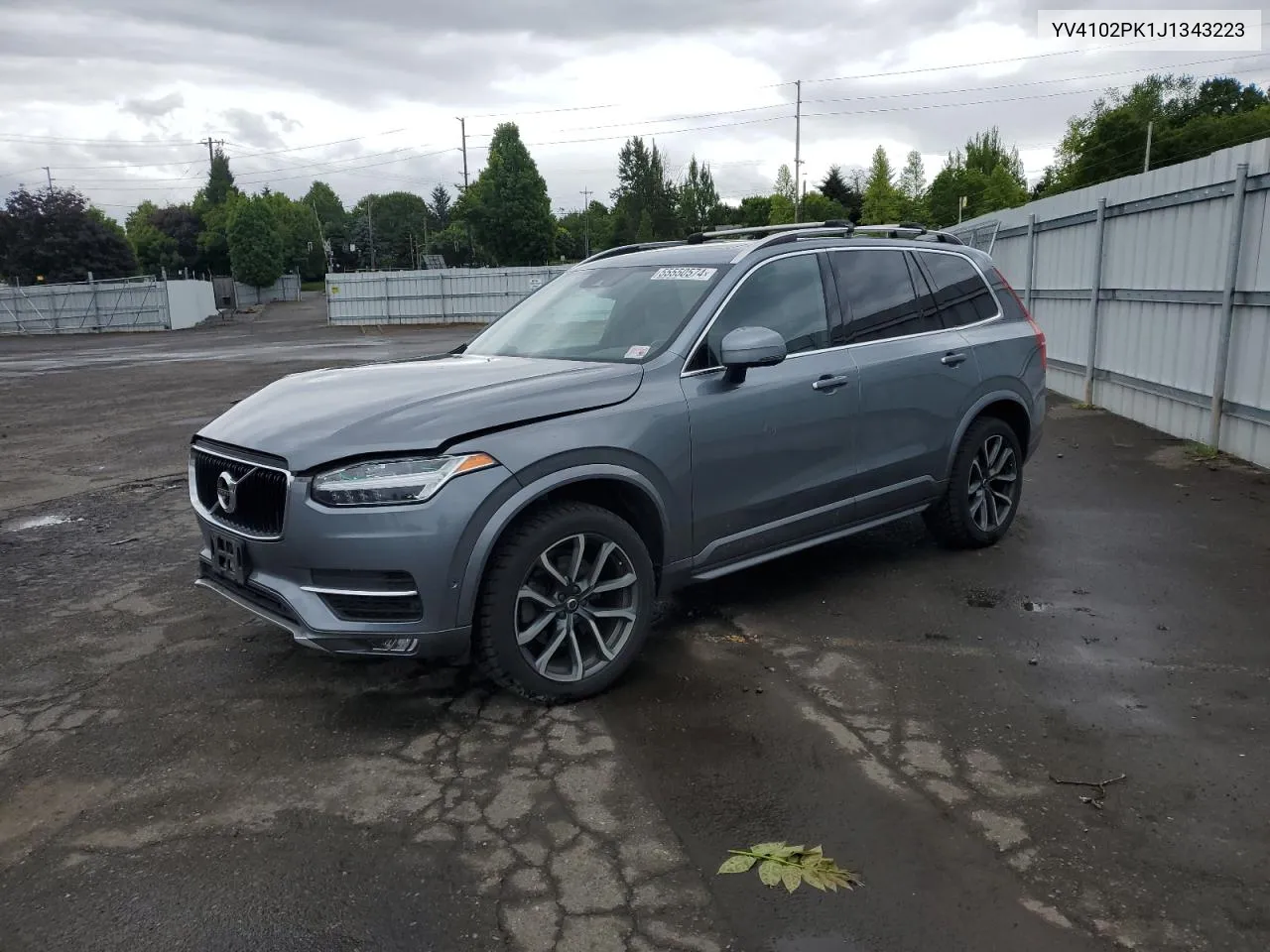 2018 Volvo Xc90 T5 VIN: YV4102PK1J1343223 Lot: 55550574