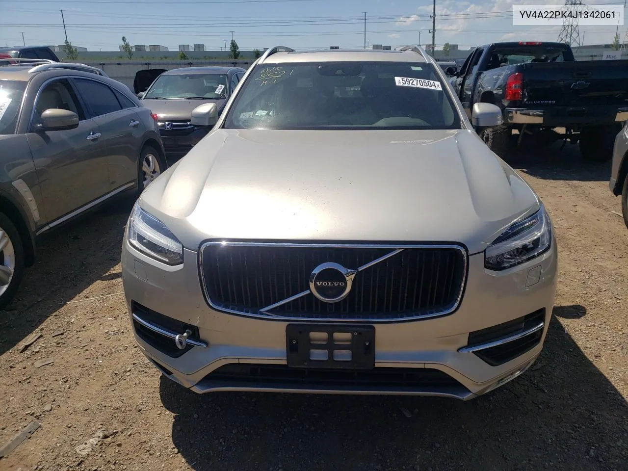 2018 Volvo Xc90 T6 VIN: YV4A22PK4J1342061 Lot: 59270504