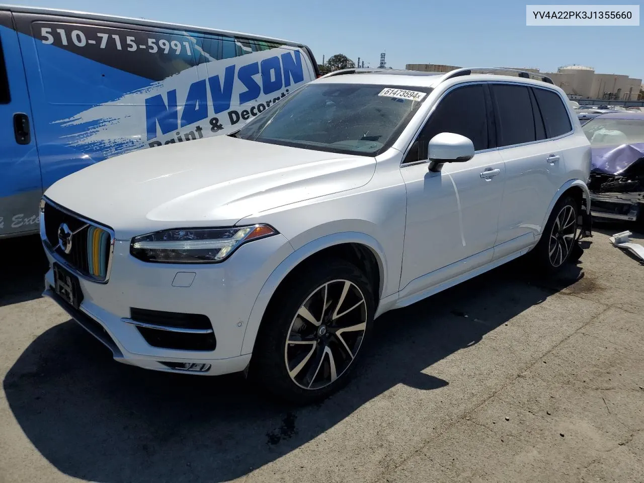 2018 Volvo Xc90 T6 VIN: YV4A22PK3J1355660 Lot: 61473594