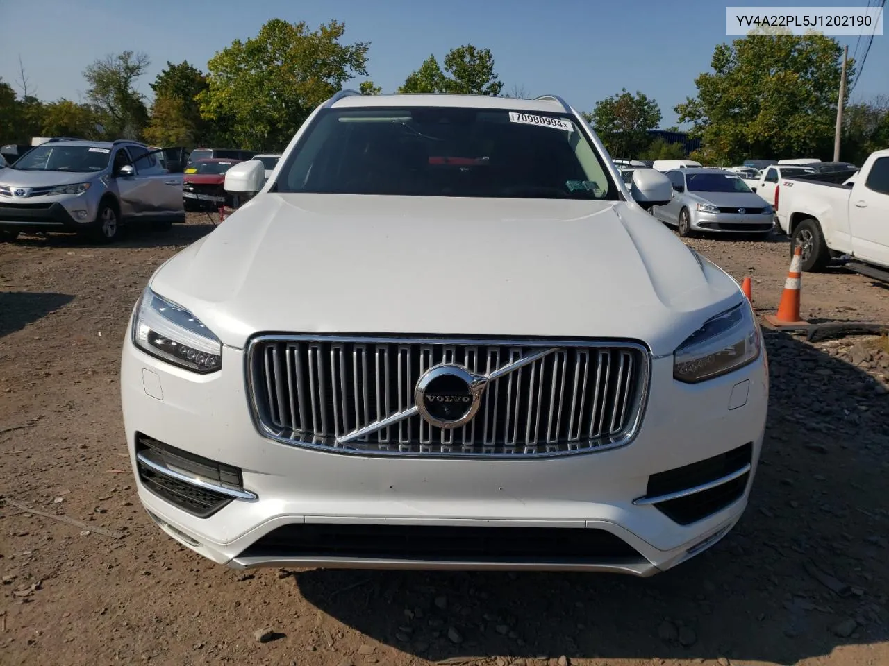 2018 Volvo Xc90 T6 VIN: YV4A22PL5J1202190 Lot: 70980994