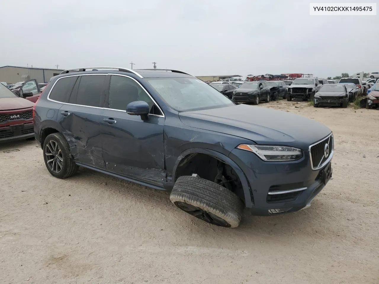 2019 Volvo Xc90 T5 Momentum VIN: YV4102CKXK1495475 Lot: 56095484