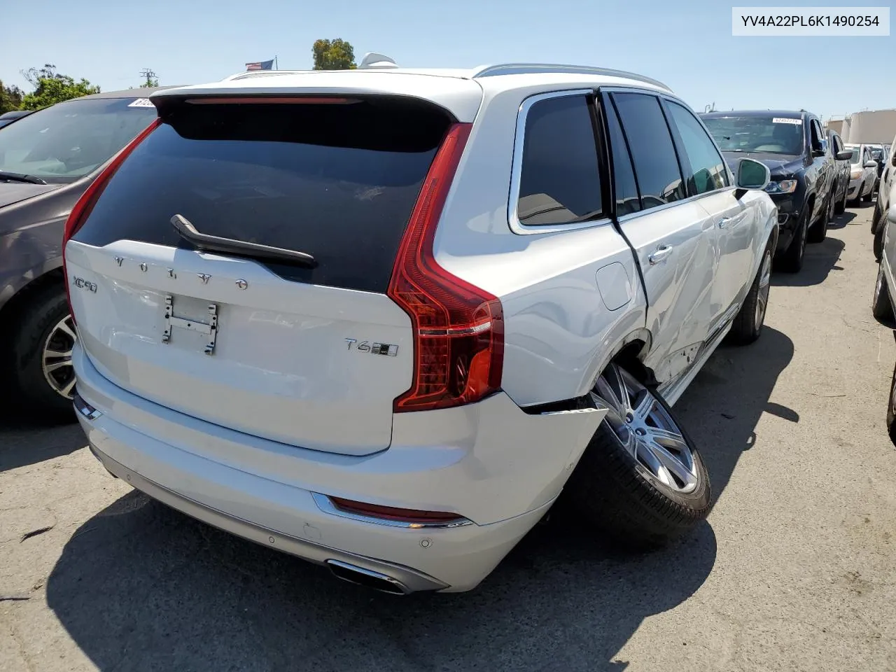 2019 Volvo Xc90 T6 Inscription VIN: YV4A22PL6K1490254 Lot: 62363234