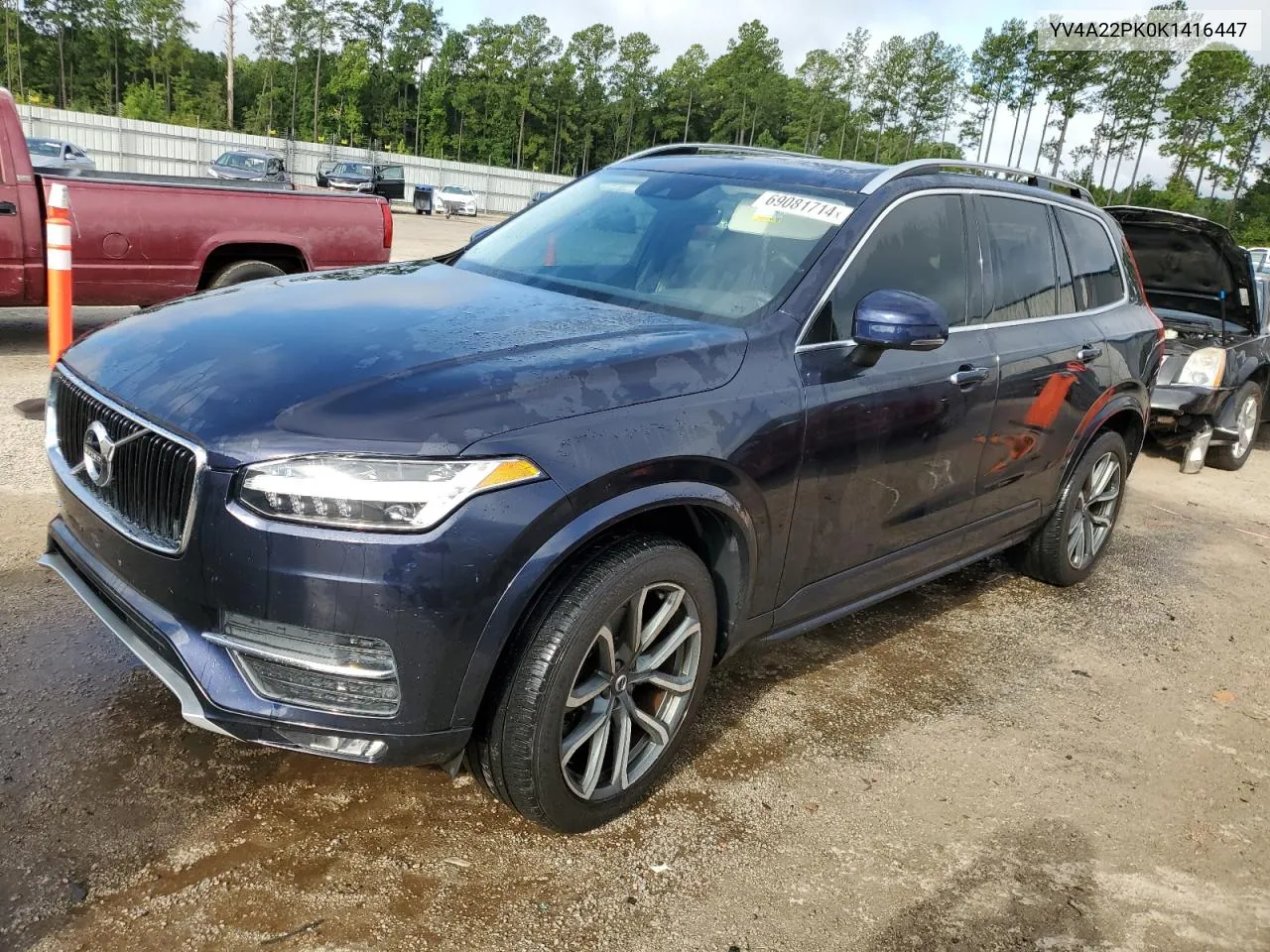 2019 Volvo Xc90 T6 Momentum VIN: YV4A22PK0K1416447 Lot: 69081714