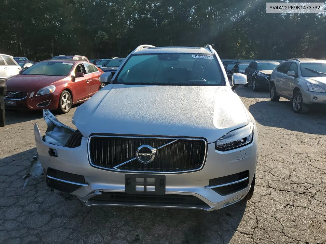 2019 Volvo Xc90 T6 Momentum VIN: YV4A22PK9K1473732 Lot: 75206694