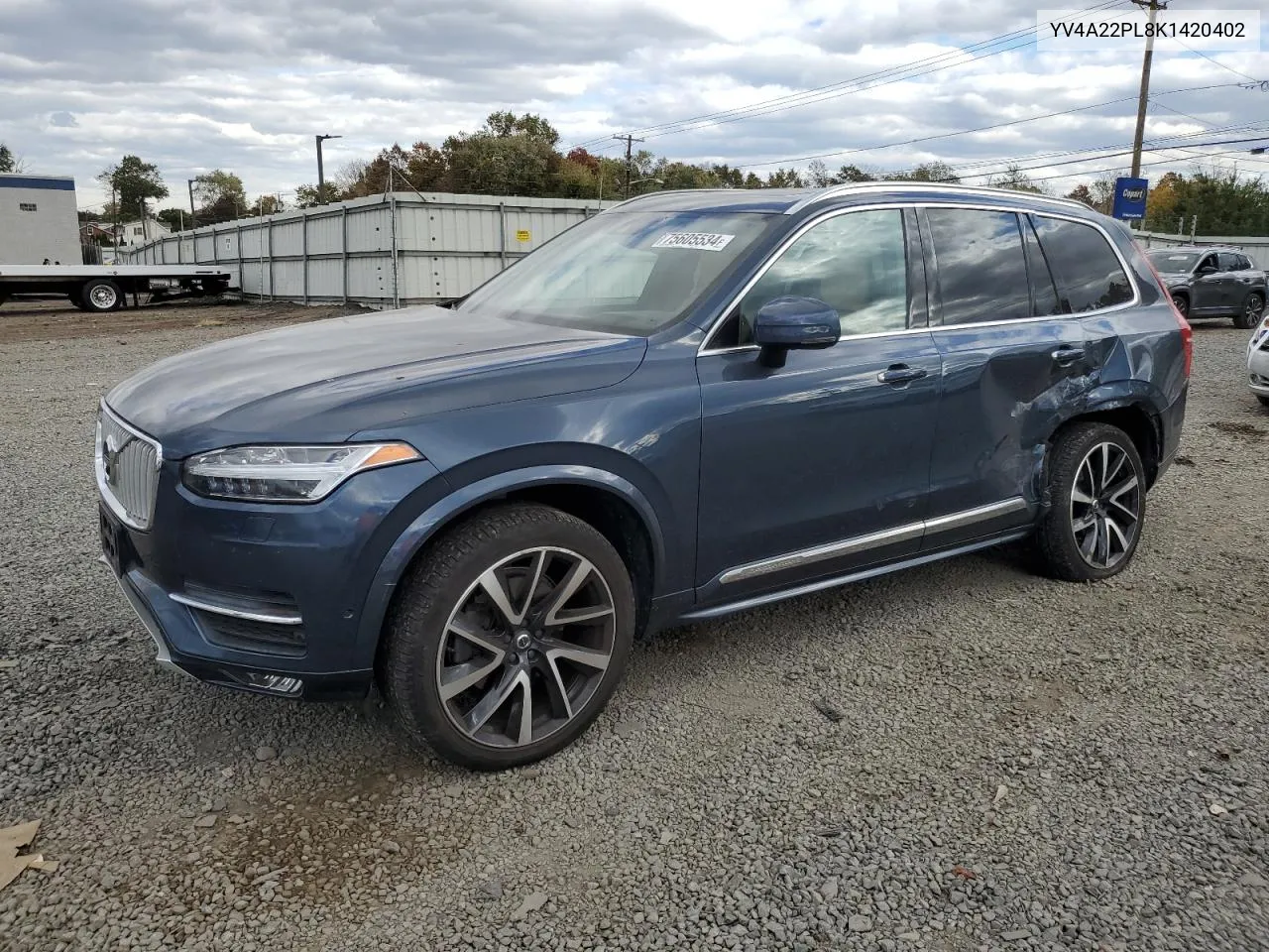 2019 Volvo Xc90 T6 Inscription VIN: YV4A22PL8K1420402 Lot: 75605534