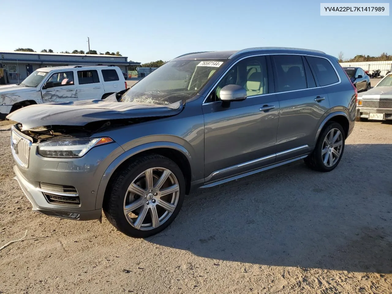 2019 Volvo Xc90 T6 Inscription VIN: YV4A22PL7K1417989 Lot: 76597144