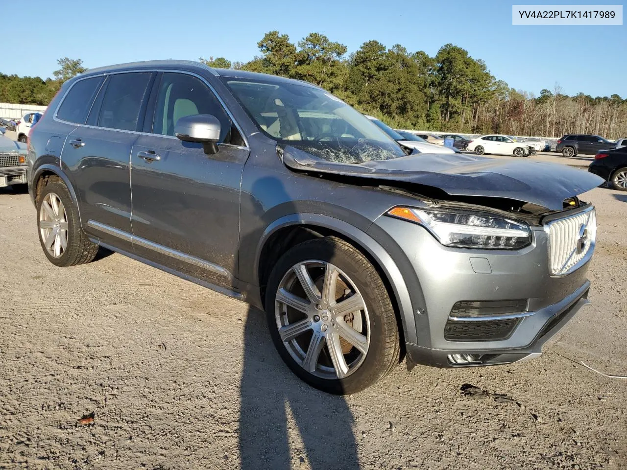 2019 Volvo Xc90 T6 Inscription VIN: YV4A22PL7K1417989 Lot: 76597144