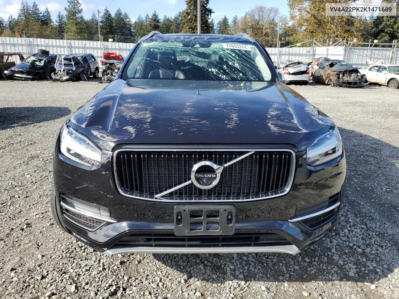 2019 Volvo Xc90 T6 Momentum VIN: YV4A22PK2K1471689 Lot: 77655374