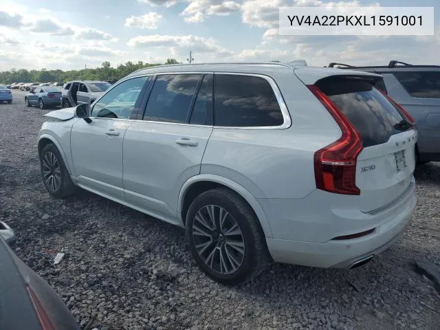 2020 Volvo Xc90 T6 Momentum VIN: YV4A22PKXL1591001 Lot: 56908334