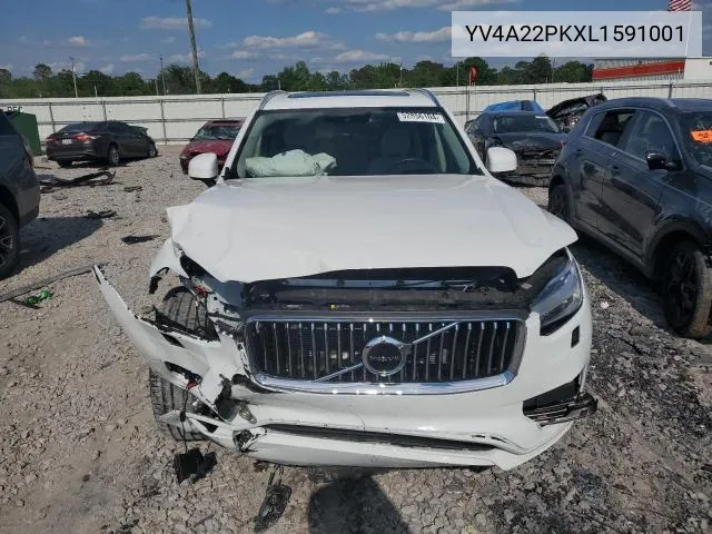 2020 Volvo Xc90 T6 Momentum VIN: YV4A22PKXL1591001 Lot: 56908334