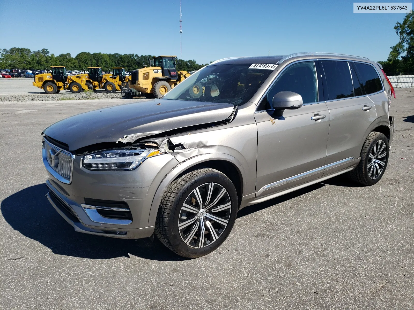 2020 Volvo Xc90 T6 Inscription VIN: YV4A22PL6L1537543 Lot: 61336974