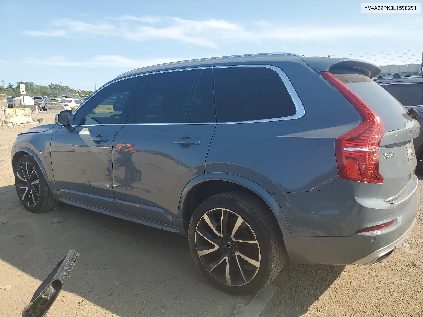 2020 Volvo Xc90 T6 Momentum VIN: YV4A22PK3L1598291 Lot: 64909484