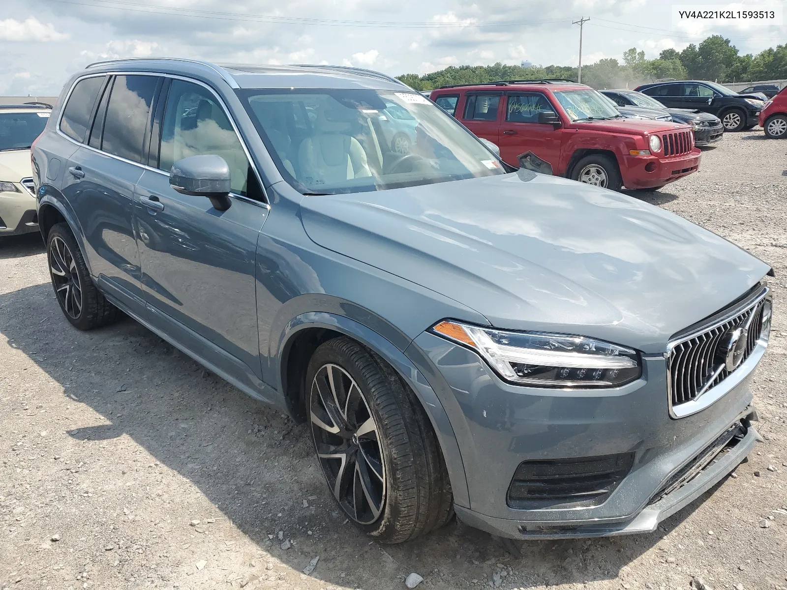 2020 Volvo Xc90 T6 Momentum VIN: YV4A221K2L1593513 Lot: 65087734