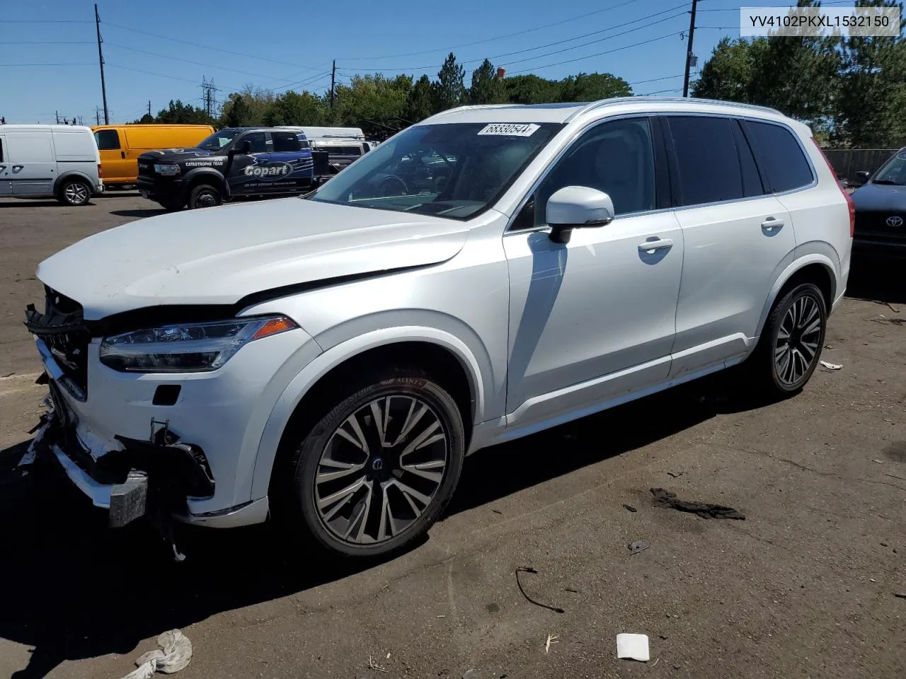 2020 Volvo Xc90 T5 Momentum VIN: YV4102PKXL1532150 Lot: 68330544