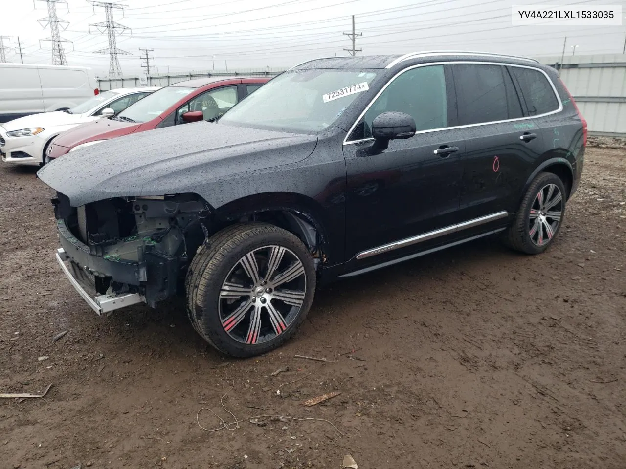 2020 Volvo Xc90 T6 Inscription VIN: YV4A221LXL1533035 Lot: 72531774