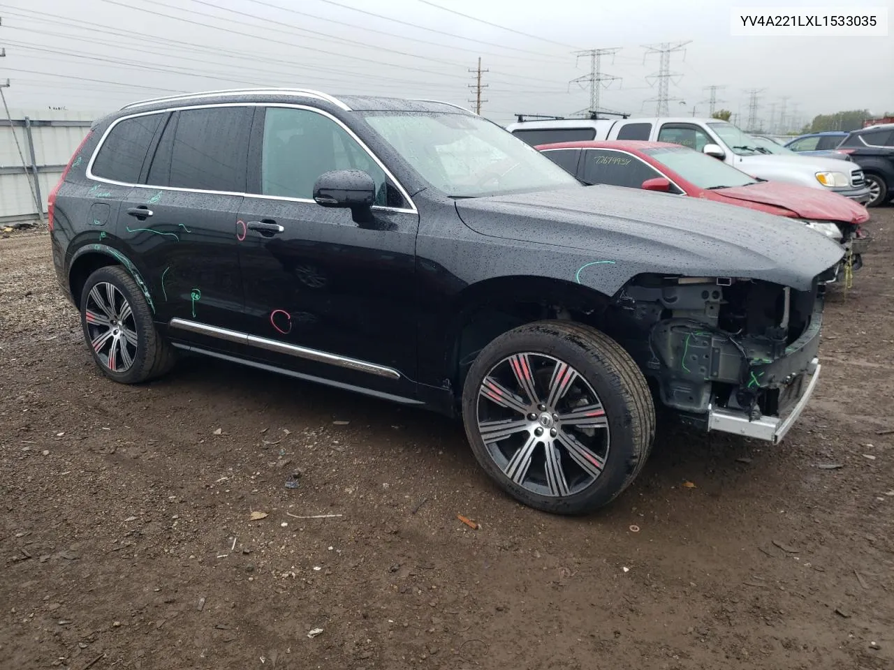 2020 Volvo Xc90 T6 Inscription VIN: YV4A221LXL1533035 Lot: 72531774