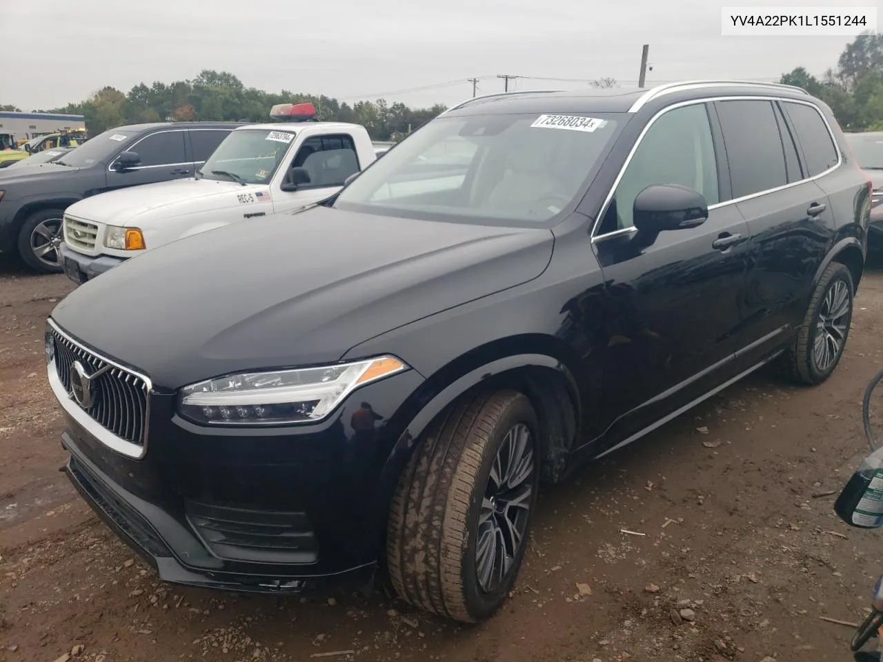 2020 Volvo Xc90 T6 Momentum VIN: YV4A22PK1L1551244 Lot: 73268034