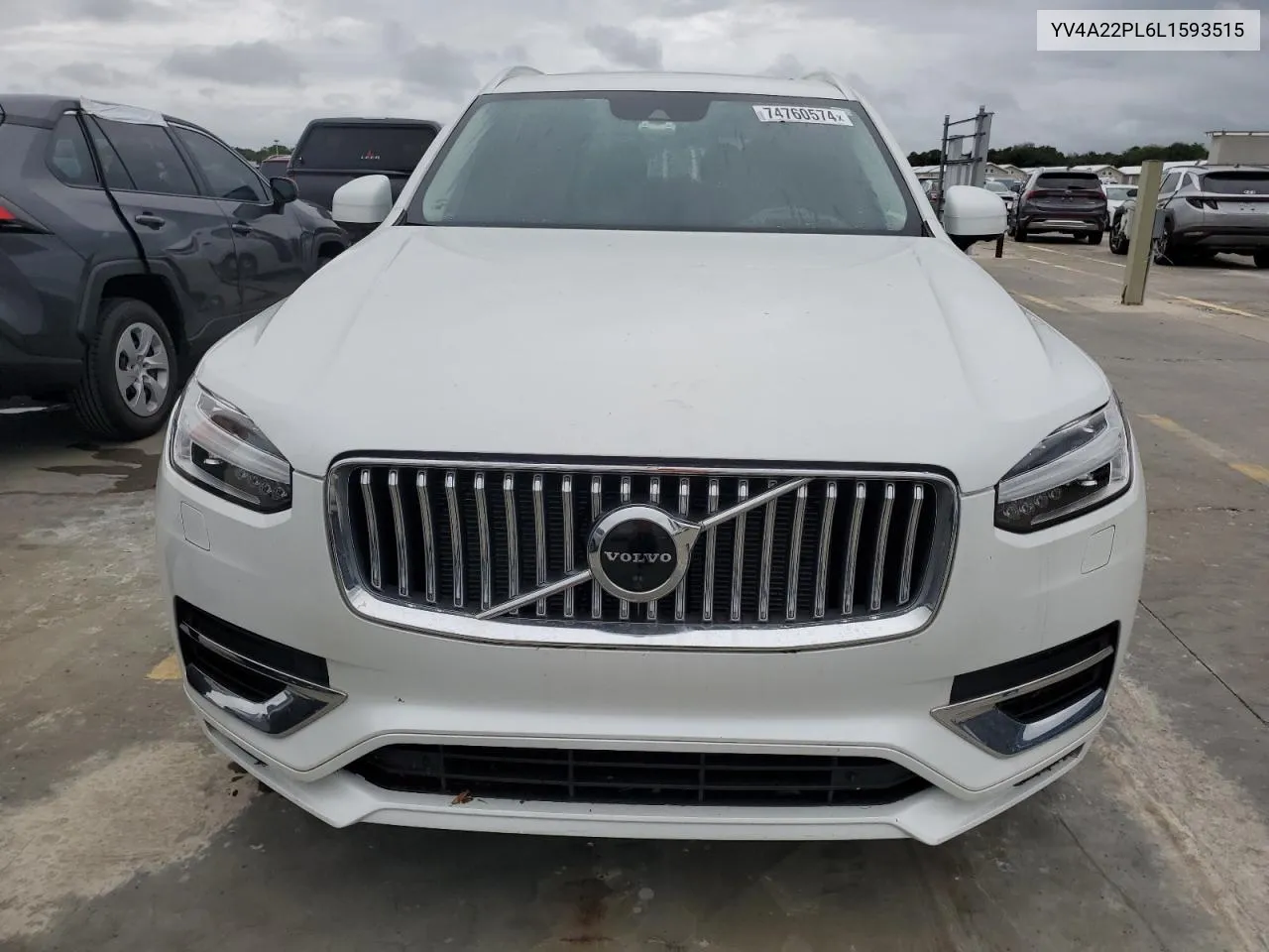 2020 Volvo Xc90 T6 Inscription VIN: YV4A22PL6L1593515 Lot: 74760574