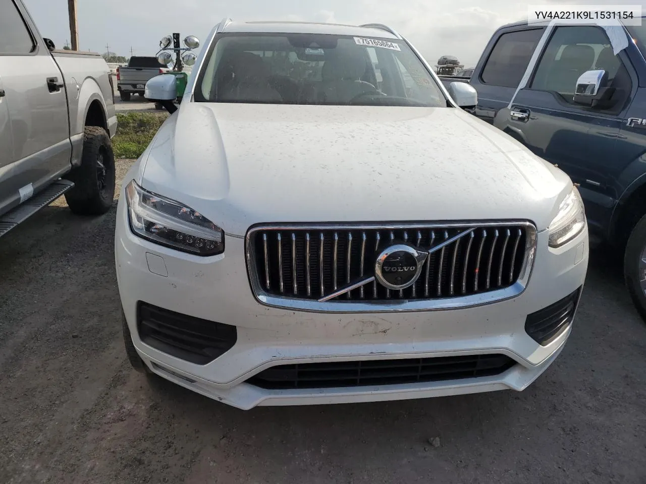 2020 Volvo Xc90 T6 Momentum VIN: YV4A221K9L1531154 Lot: 75165864