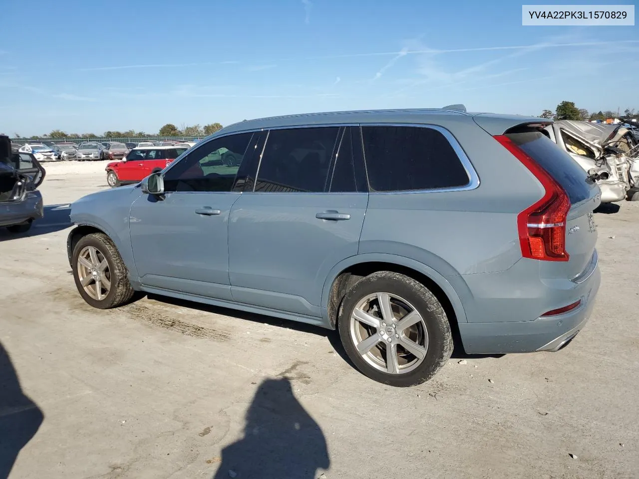 2020 Volvo Xc90 T6 Momentum VIN: YV4A22PK3L1570829 Lot: 77099044