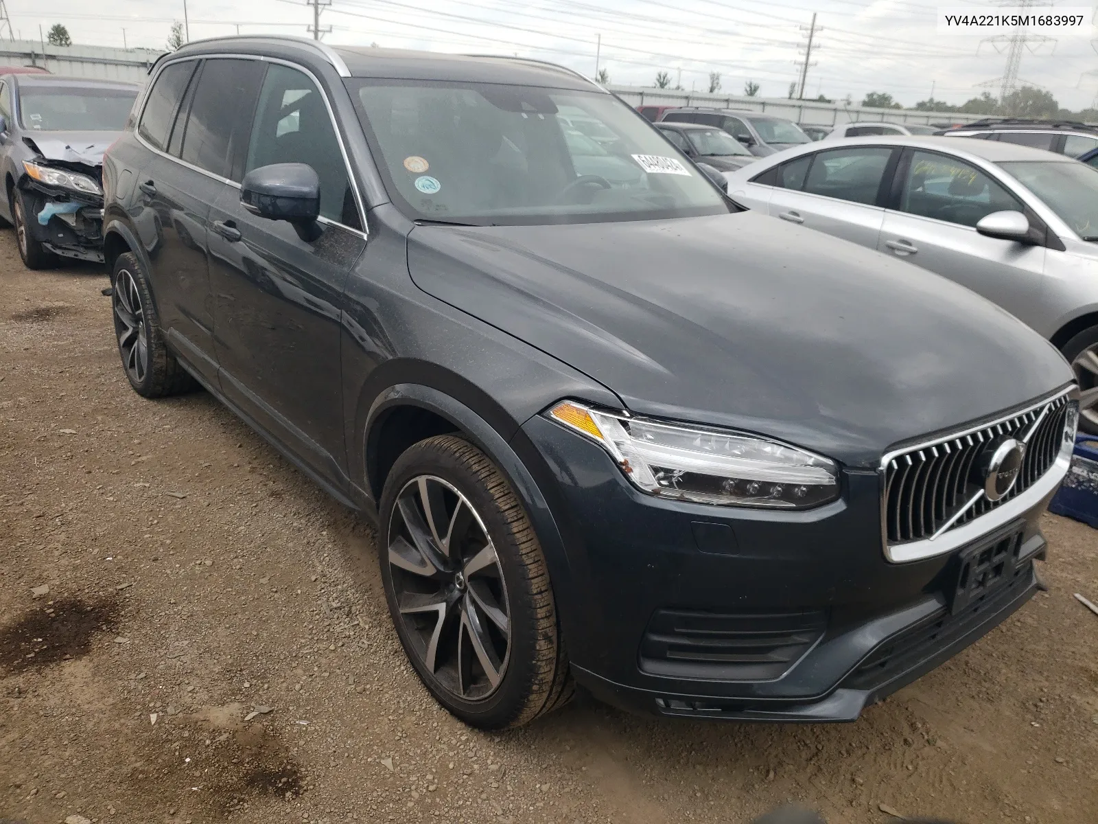 2021 Volvo Xc90 T6 Momentum VIN: YV4A221K5M1683997 Lot: 64480424