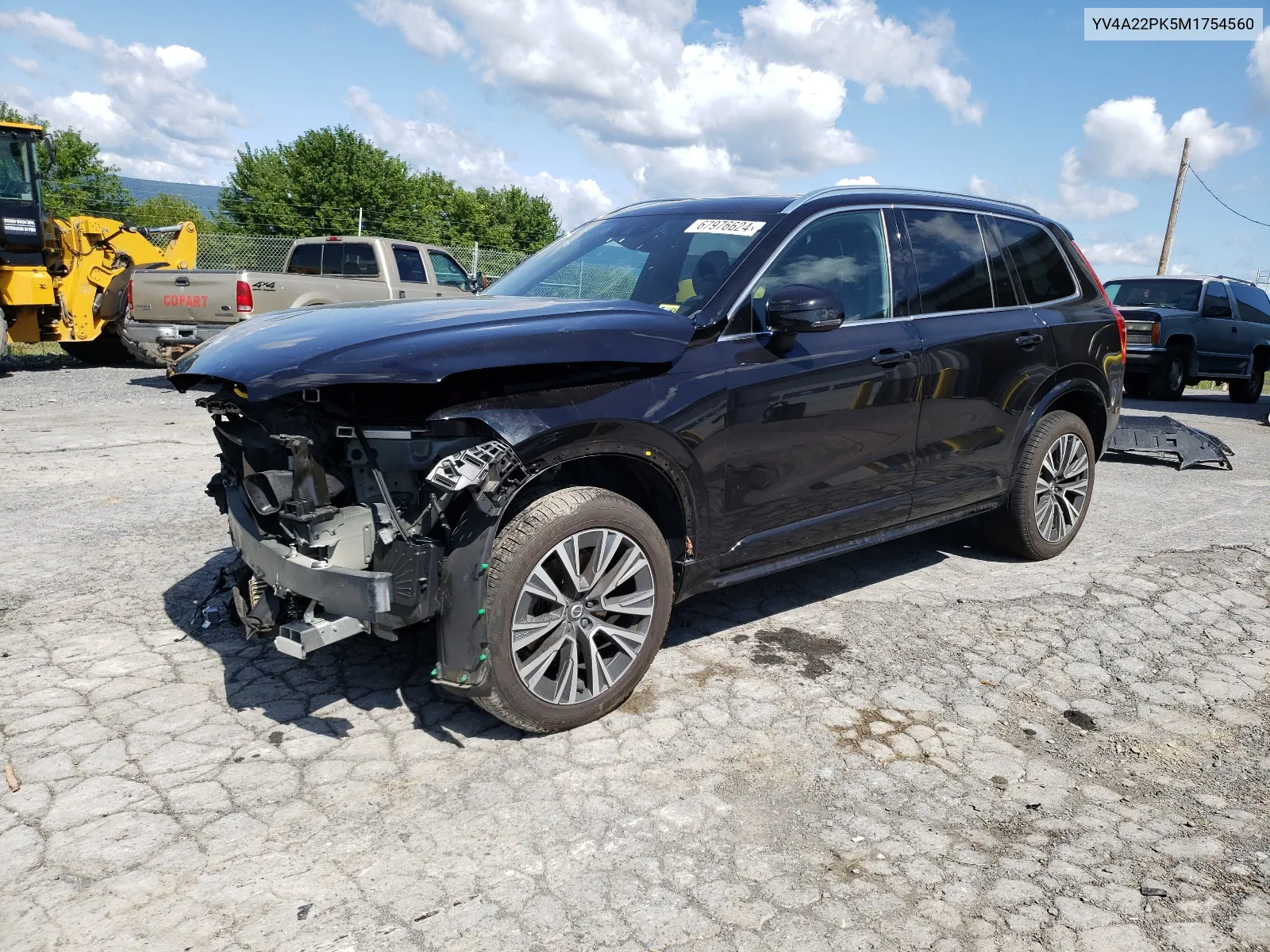 2021 Volvo Xc90 T6 Momentum VIN: YV4A22PK5M1754560 Lot: 67976624