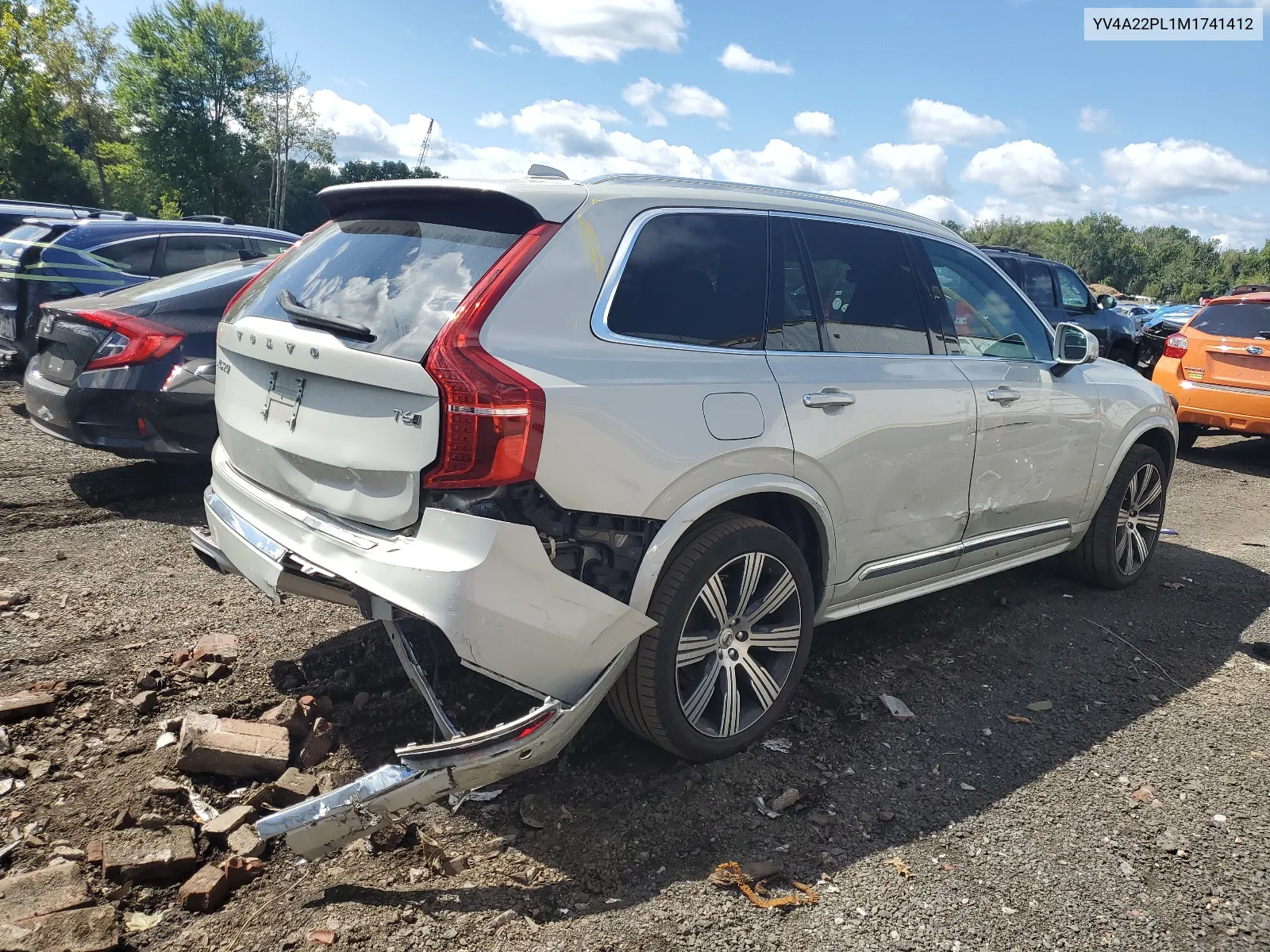 2021 Volvo Xc90 T6 Inscription VIN: YV4A22PL1M1741412 Lot: 68426924