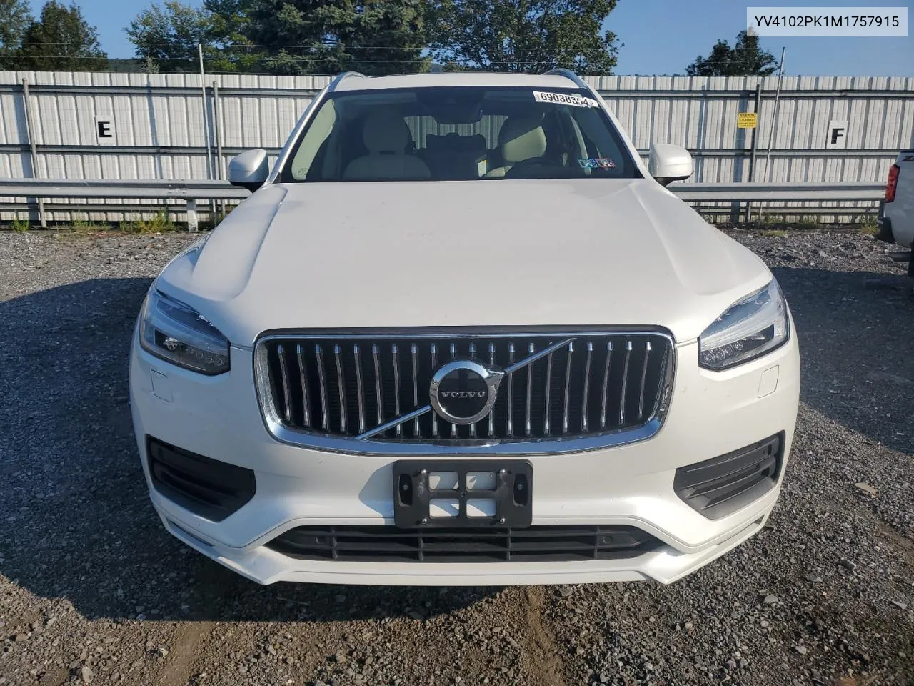 2021 Volvo Xc90 T5 Momentum VIN: YV4102PK1M1757915 Lot: 69038354