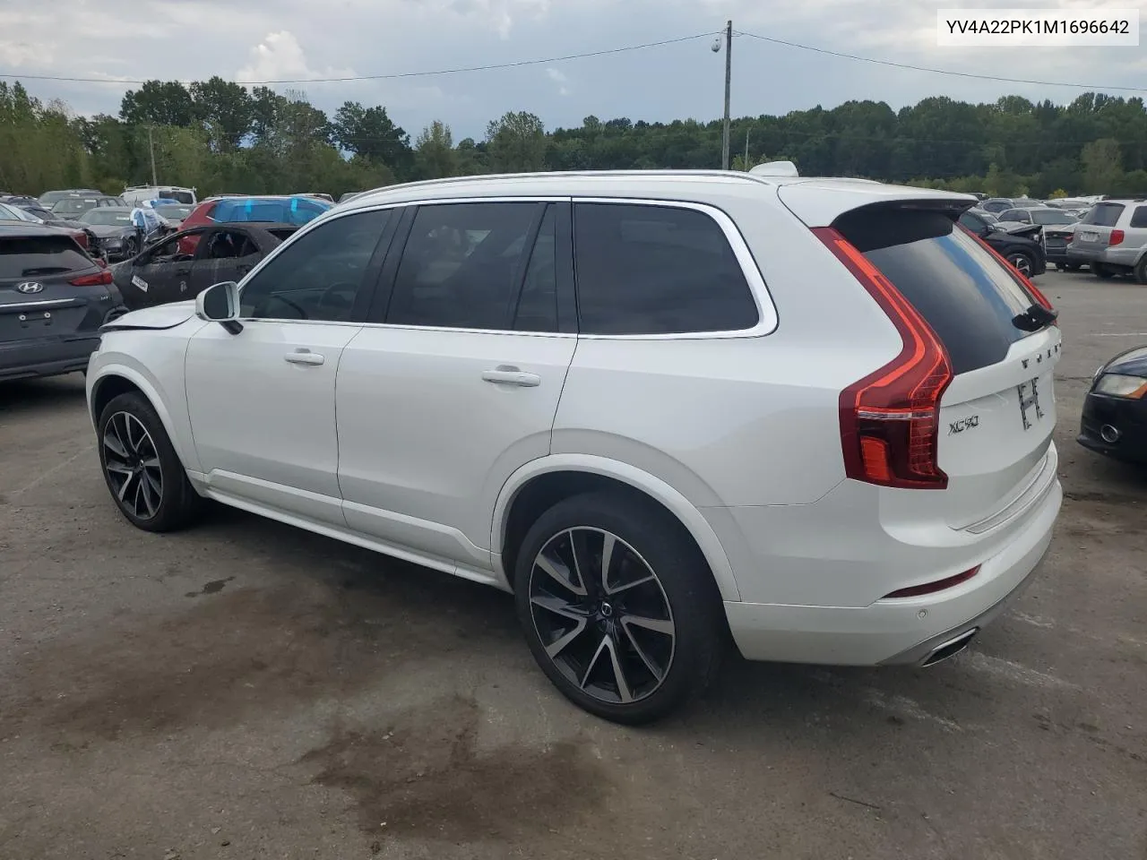 2021 Volvo Xc90 T6 Momentum VIN: YV4A22PK1M1696642 Lot: 70044814