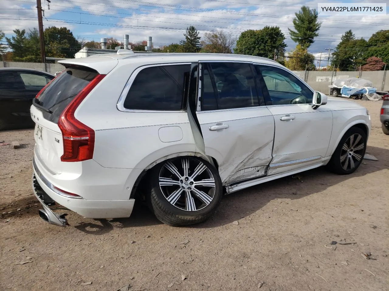 2021 Volvo Xc90 T6 Inscription VIN: YV4A22PL6M1771425 Lot: 76044504