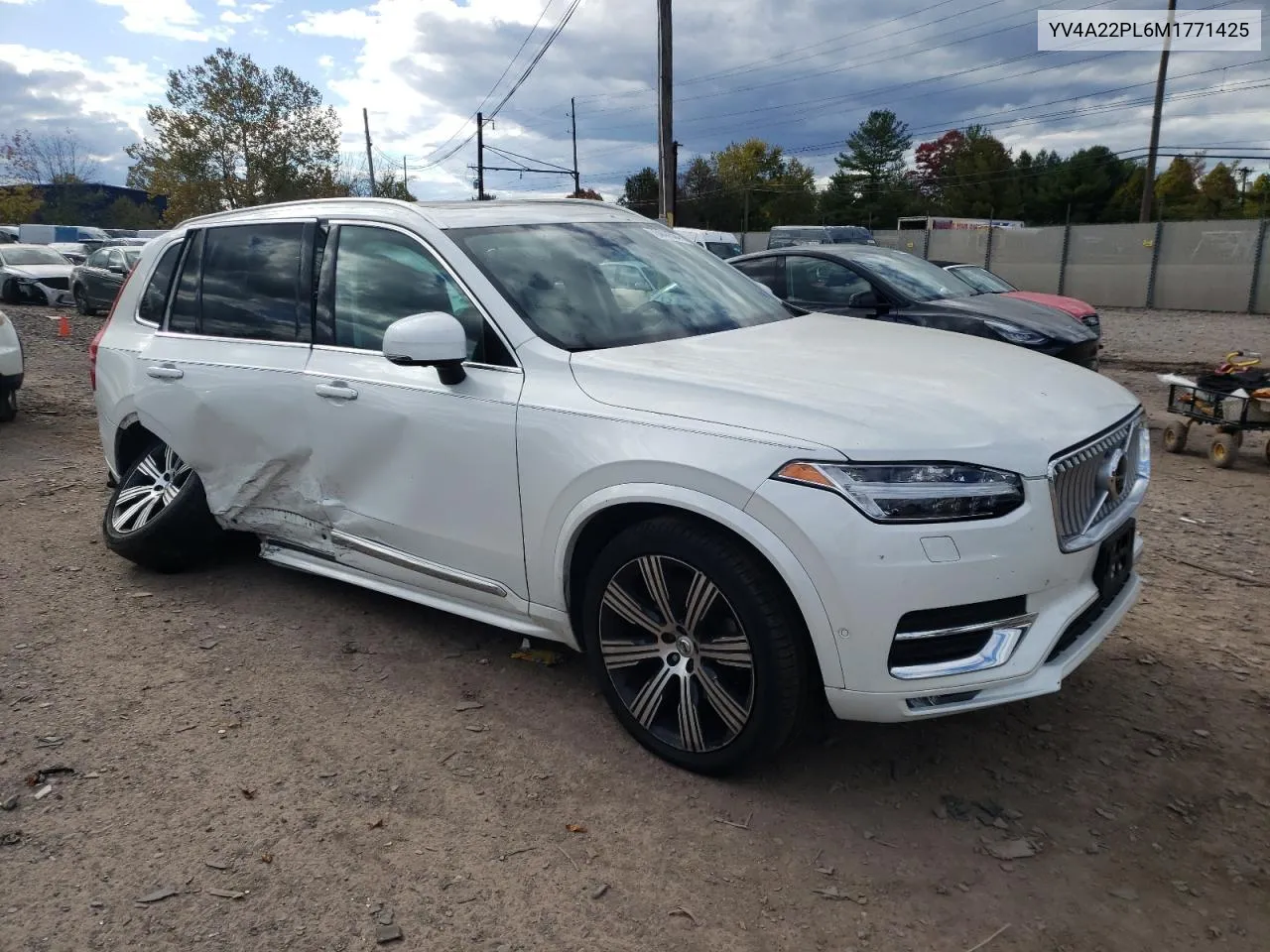 2021 Volvo Xc90 T6 Inscription VIN: YV4A22PL6M1771425 Lot: 76044504